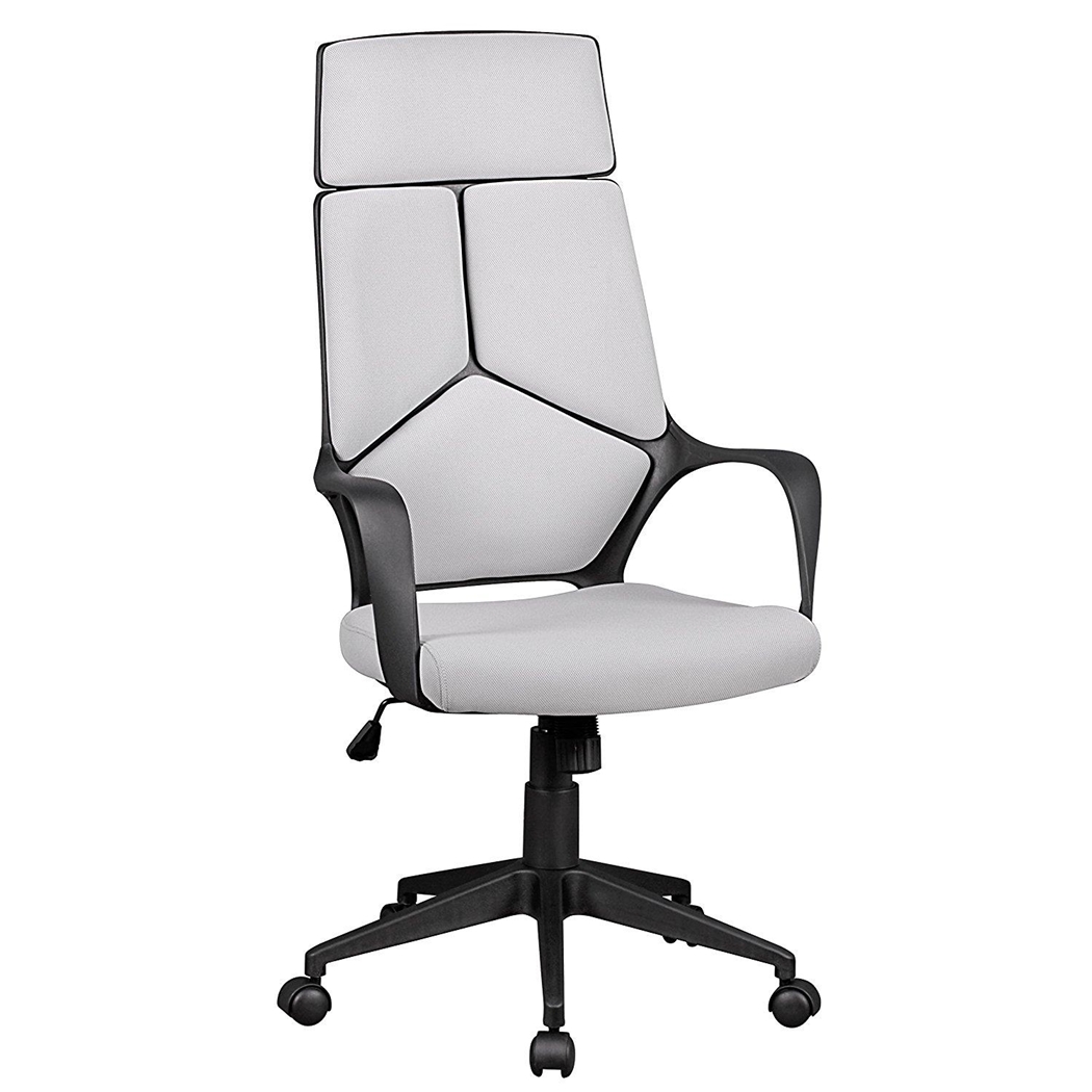 Silla Ergonómica PEGASO, Espectacular Diseño, Acolchado en Tela color Gris