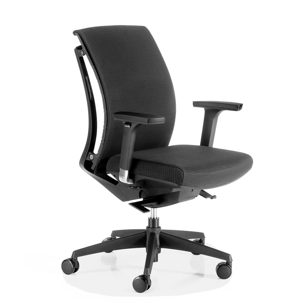 Silla Ergonómica EMILI, Respaldo Totalmente Ajustable, Diseño Innovador, En Negro