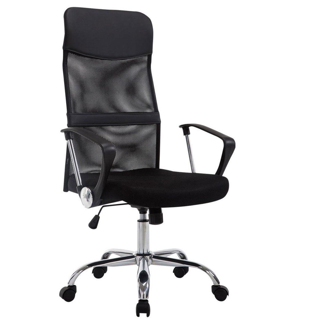 Silla de Oficina ASPEN XL, Malla Transpirable, Asiento acolchado, Hasta 150 Kg, Color Negro