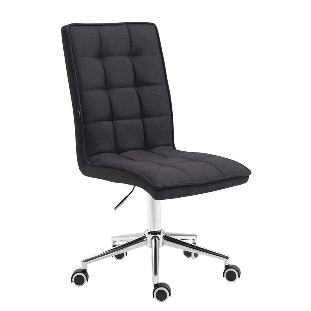 Silla de Oficina BASIR TELA, Exclusivo Diseño, Ajustable en Altura, Color Negro