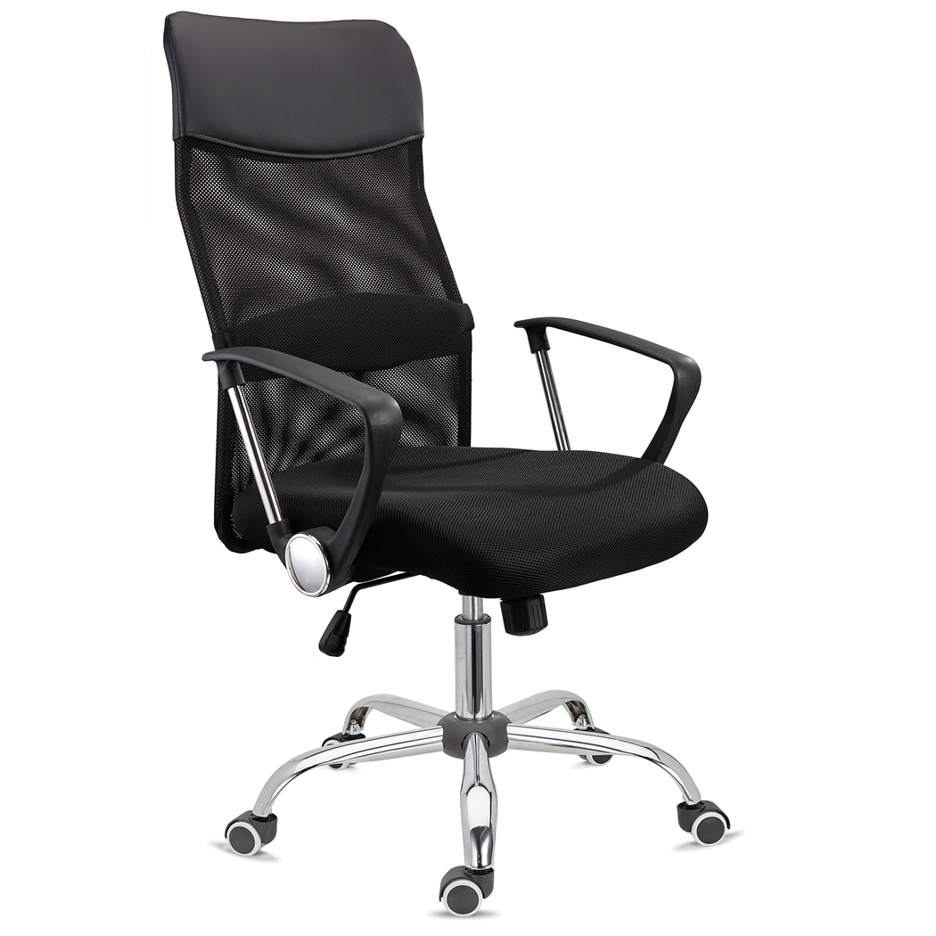 DEMO# Silla de Oficina ASPEN, Malla Transpirable, asiento acolchado y Precio increíble, Negro