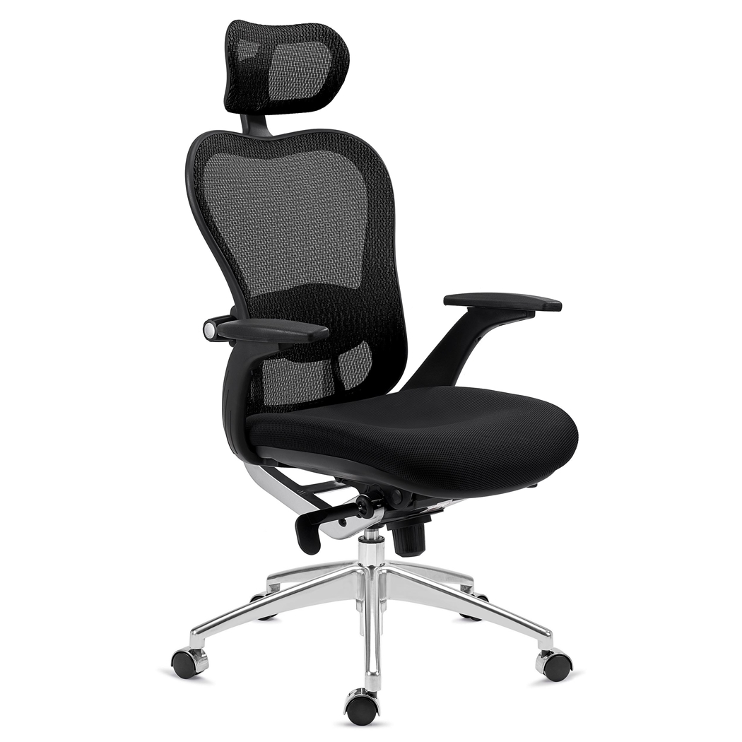 DEMO# Silla Ergonómica ROYAL, Uso 8 horas, Avanzado Soporte Lumbar, Exclusivo Diseño, Negro