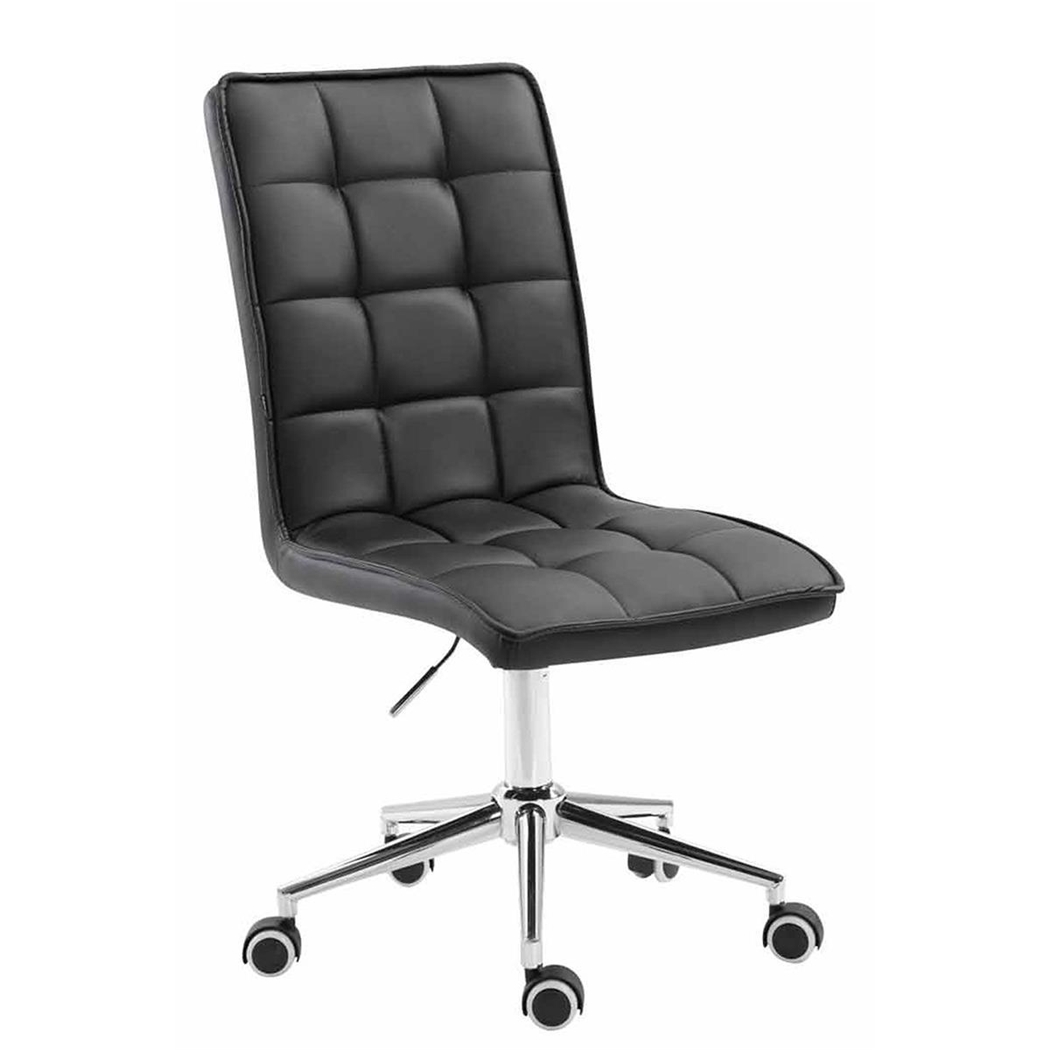 Silla de Oficina FIRAS, Exclusivo Diseño, Ajustable en Altura, Color Negro