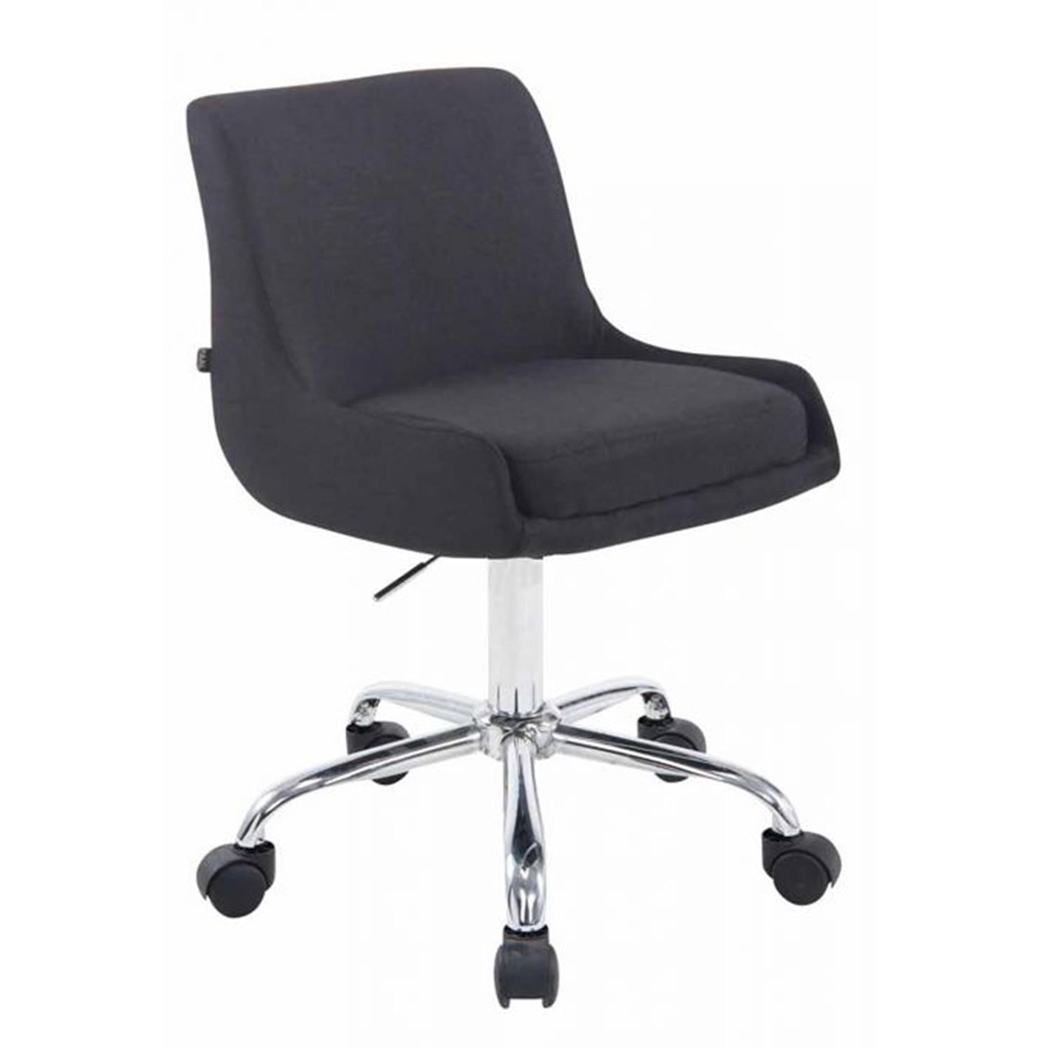 Silla de Oficina ASIA TELA, Base Metálica, Exclusivo Diseño, Color Negro