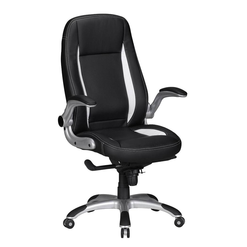 DEMO# Silla de Ordenador MONTREAL con precioso Diseño Gaming, Tapizada en Piel, Uso Profesional 8h, Negro