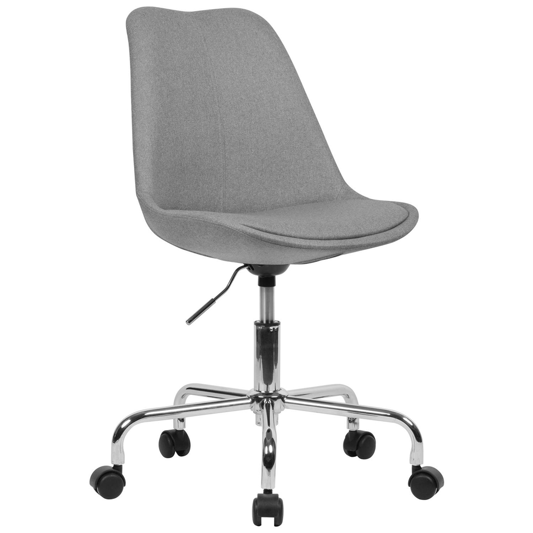 Silla de Oficina ARIEL, Exclusivo Diseño, Ajustable en Altura, Color Gris