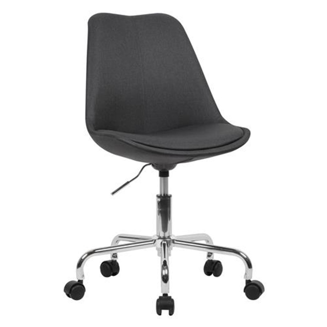 Silla de Oficina ARIEL, Exclusivo Diseño, Ajustable en Altura, Color Negro