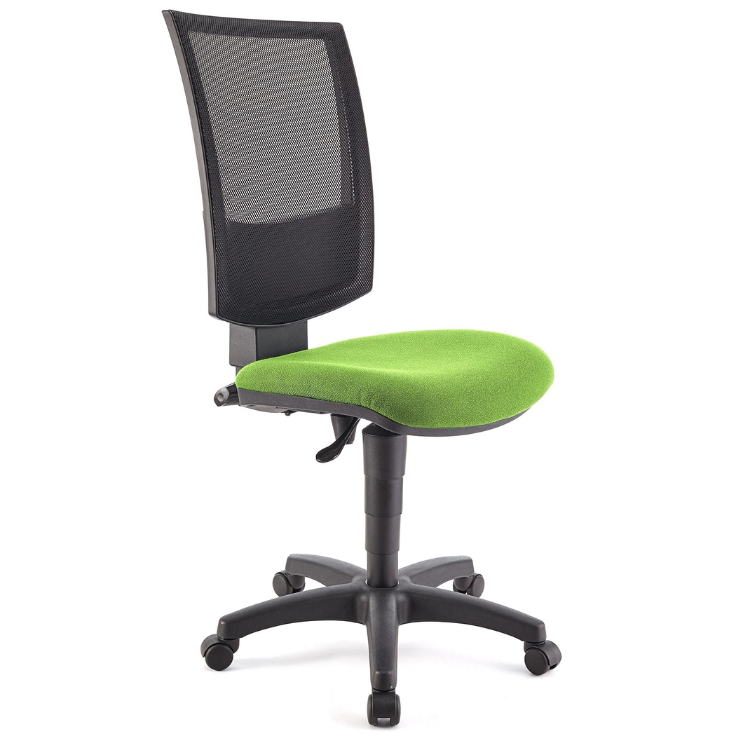 DEMO#  Silla de Oficina PANDORA SIN BRAZOS, Respaldo Ajustable en Malla, Gran Acolchado, Verde Lima