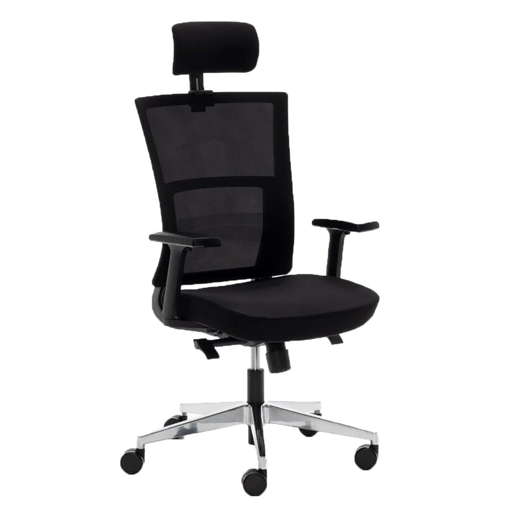 DEMO#  Silla Ergonómica EDMONTON, Uso Profesional 8 horas, Gran Calidad y Diseño, En Negro