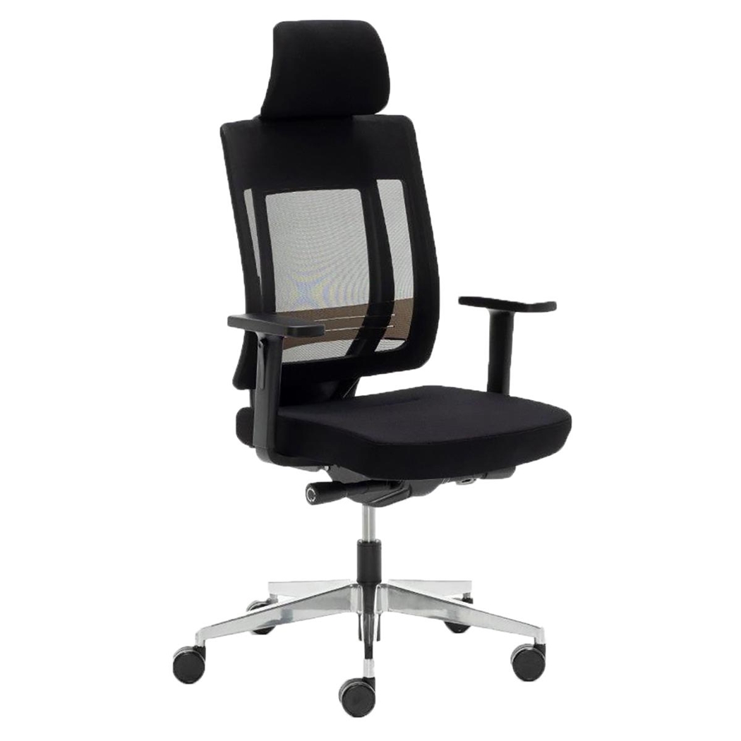 DEMO#  Silla Ergonómica OTAWA, Uso 8 horas, Gran Diseño, Ajustable, En Negro