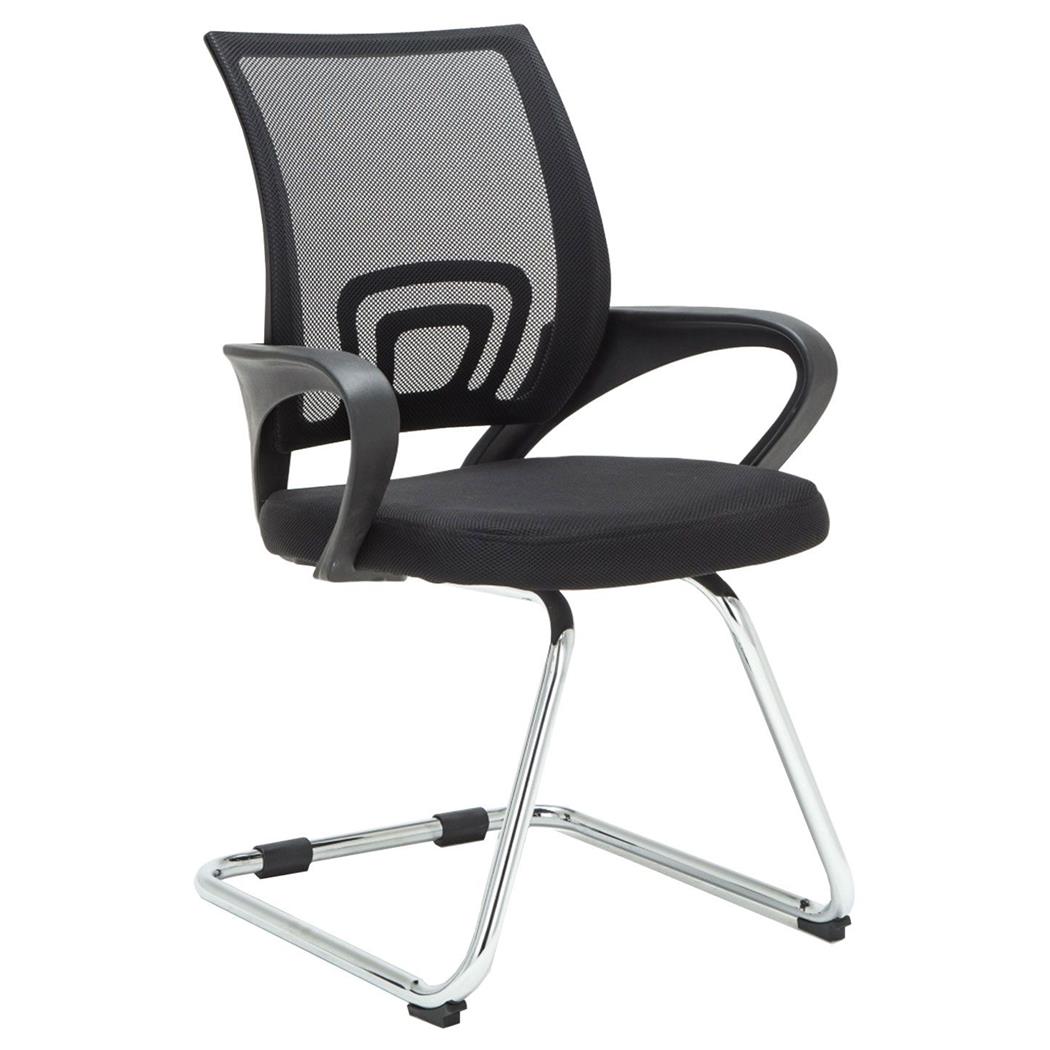 DEMO# Silla de Confidente SEUL V, Bonito Diseño, Gran Asiento Acolchado, Color Negro