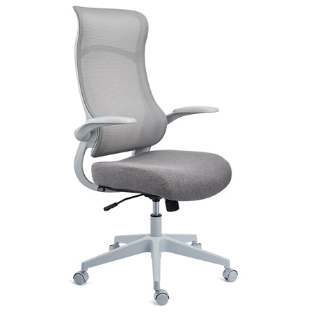 DEMO# Silla de Oficina DAFNE, Brazos Abatibles, Gran Diseño, Calidad y Ergonomía, En Gris