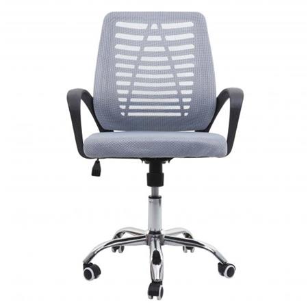 Silla de Oficina TAMIA, Respaldo ergonómico, Asiento Acolchado, Color Gris