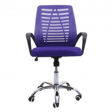 Silla de Oficina TAMIA, Respaldo ergonómico, Asiento Acolchado, Color Lila