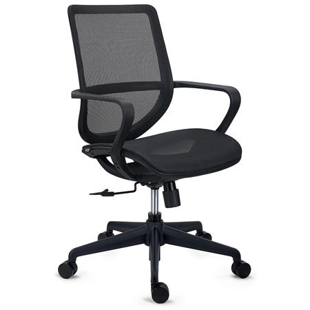 DEMO# Silla ergonómica PACIFIC, Diseño Moderno, Uso 8H, Malla Transpirable, En Negro