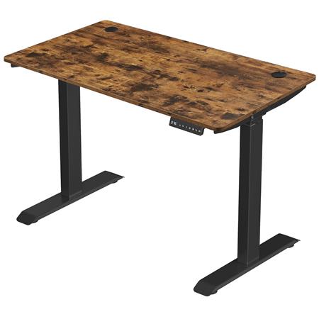 Mesa de Ordenador MAKALU, Altura Regulable Eléctrica, 120x60x71-117 cm, color Marrón