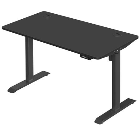 Mesa de Ordenador ANETO, Altura Regulable Eléctrica, 140x60x73,5-119 cm, color Negro