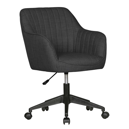 DEMO# Silla de Oficina MARLA, Moderno Diseño, Tapizado en Tela, Color Negro