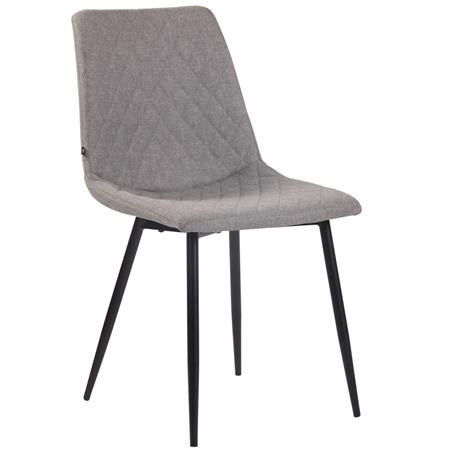 Silla de Confidente ROY TELA, Robusta Estructura Metálica, en color Gris