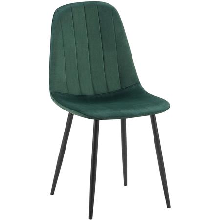 Silla de Confidente AMBRA, Diseño Moderno y Sofisticado, en Terciopelo color Verde