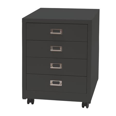 Archivador DONY 4 CAJONES, 40x41x55 cm, en Acero color Gris Oscuro
