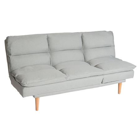 Sofá MENDIX, Diseño Moderno, Convertible en Cama, en Tela color Gris Claro