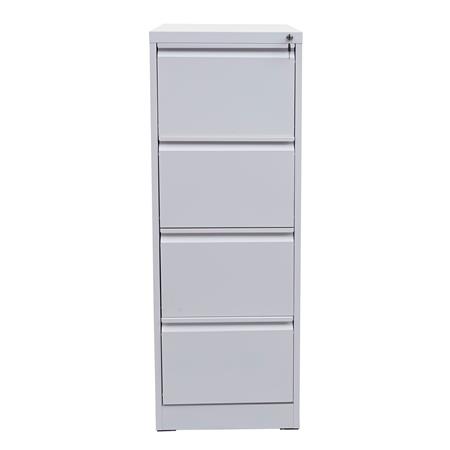 Archivador GIBERT, 4 cajones, 132x62x46 cm, en Acero color Blanco