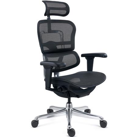 DEMO# Silla Ergonómica ERGOULTRA, 100% Ajustable, Máximas Prestaciones, Excelente Calidad, En Malla Negra