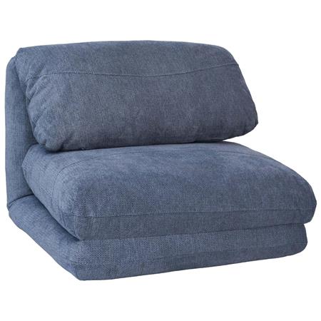 Sofá NANTES, Convertible en Cama, Cómodo y Versátil, en Tela Color Azul Claro