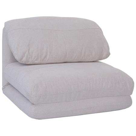 Sofá NANTES, Convertible en Cama, Cómodo y Versátil, en Tela Color Crema