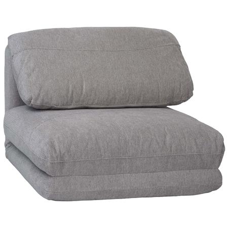 Sofá NANTES, Convertible en Cama, Cómodo y Versátil, en Tela Color Gris Claro