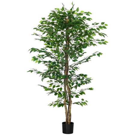 Planta de Oficina VITAL, Altura 180 cm, Ficus Artificial con Maceta Incluida