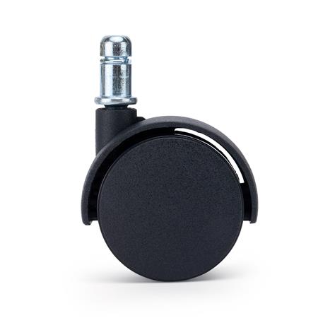 5x Ruedas Sillas Oficina MOVE, 11x50mm, Canto Plano, Color Negro
