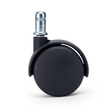 5x Ruedas Sillas Oficina MOVE, 11x50mm, Canto Redondeado, Color Negro