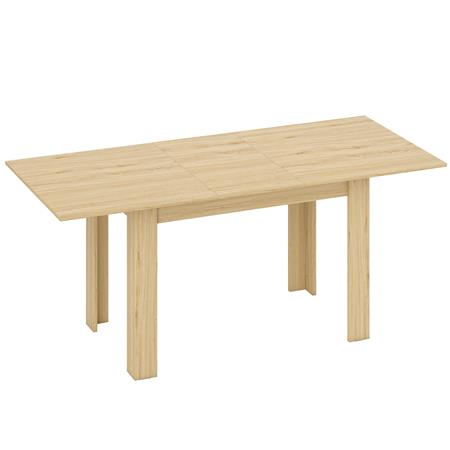 Mesa de Reuiniones TRIESTE, Estructura en Madera, Extensible 140-180 cm, color Haya