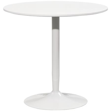 Mesa de Reuniones TURIN, Redonda, Estructura de Acero, Ø70x75 cm, en color Blanco