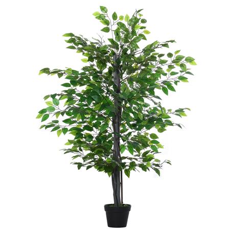 Planta de Oficina BLOOM, Altura 145 cm, Ficus Artificial con Maceta Incluida