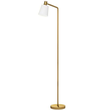 Lámpara Led de Oficina FLUX, Dimensiones 45x21x148 cm, con Pantalla Giratoria Temporizador Color Dorado