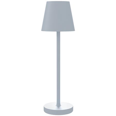 Lámpara de Oficina ALVA, Dimensiones Ø11,2x36,5 cm, Estilo moderno, Control Táctil, color Gris
