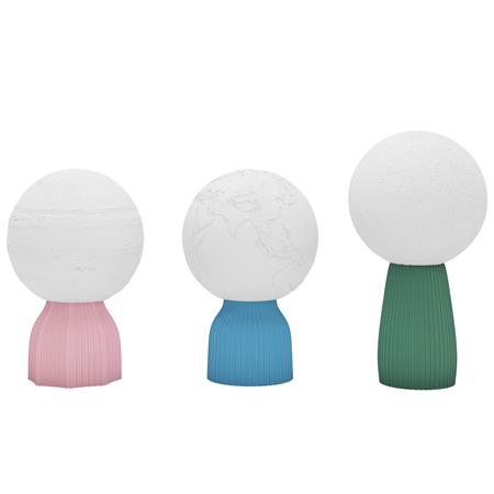 Lote de 3 unidades de la Lámpara de Oficina CIELO en 3D, Diseño Innovador, Multicolor