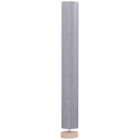 Lámpara de Oficina AXIS, Dimensiones 15x15x120 cm, Diseño Vertical, Pantalla de Lino color Gris