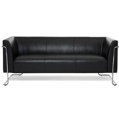 DEMO# Sofa 3 plazas de diseño CURACAO, muy Ámplio y Acolchado, Varios colores, en Negro