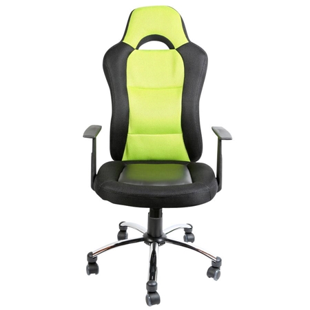 Silla Gamer Deportiva MICHIGAN, diseño exclusivo, gran acolchado, Color Amarillo