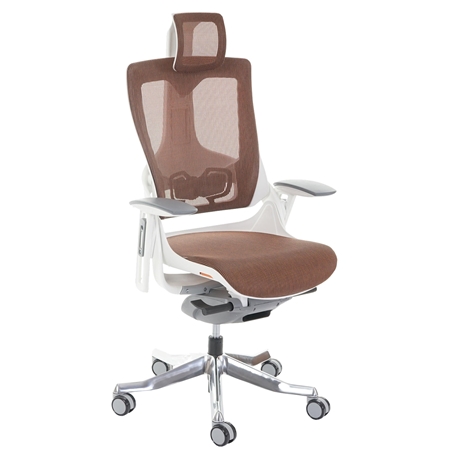 Silla Ergonómica NIGER, Totalmente Ajustable, Excelente Calidad, uso 8 Horas, en Naranja