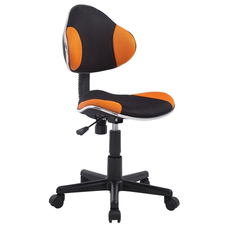 Silla escritorio Juvenil BASTER, gran calidad, acolchado con tejido en malla transpirable, color naranja
