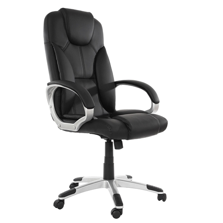 DEMO# Sillón de oficina ARONA, Precio insuperable, Gran Comodidad, acolchado, En Negro