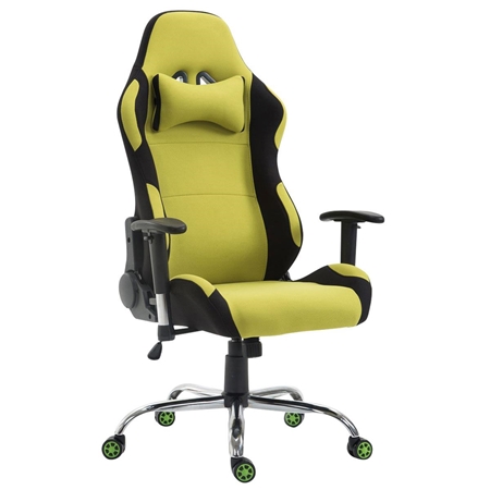 Silla Gaming ROSBY TELA, Diseño Deportivo y Gran Comodidad, Color Verde