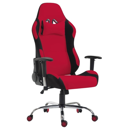 Silla Gaming ROSBY TELA, Diseño Deportivo y Gran Comodidad, Color Rojo