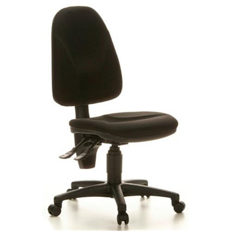 DEMO# Silla Ergonómica POINT, Homologada para 8 horas, Sin Brazos, Asiento Ergonómico, en Negro