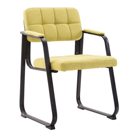 Silla de Confidente CABANA TELA, Diseño Vanguardista, Color Verde